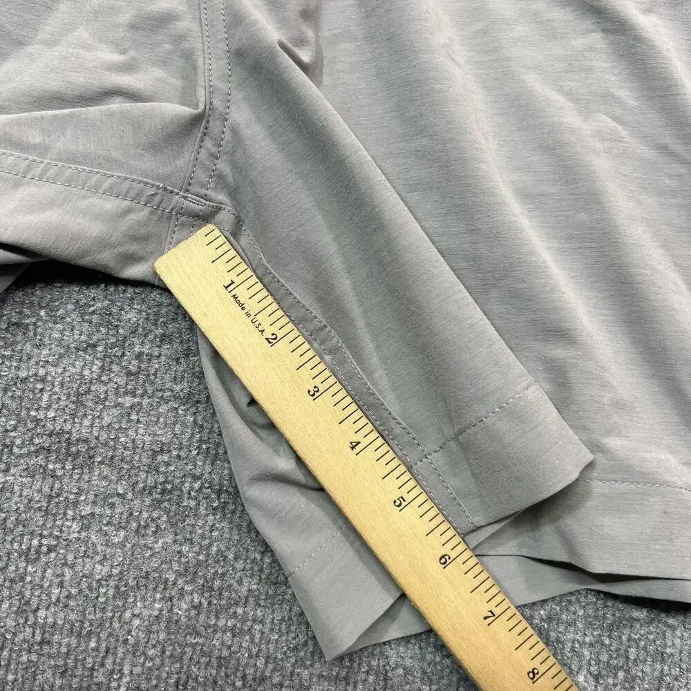 Faherty All Day Shorts Mens 30 Gray Chino Quick Dry 7 Inch Inseam Casual